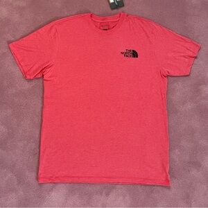 The North Face men’s salmon colored t-shirt, size Large